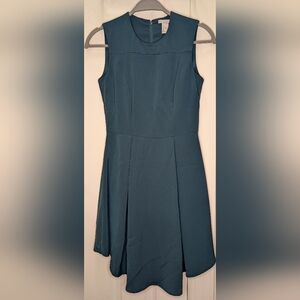 H&M Sleeveless A-Line Mini Dress Teal , 4